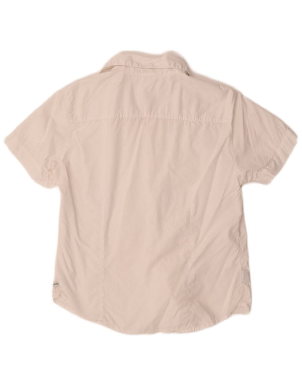 MURPHY & NYE Ženska košulja kratkih rukava UK 14 Veliki bijeli pamuk