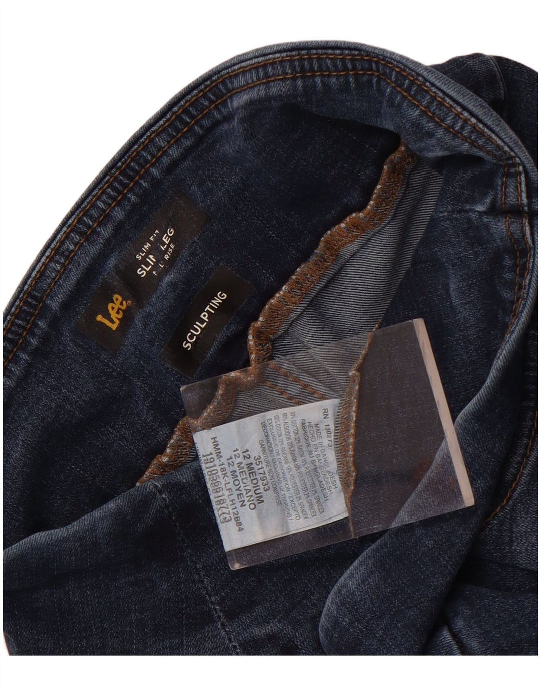 Lee ženske uske traperice srednjeg rasta US 12 Large W30 L30 plavi pamuk