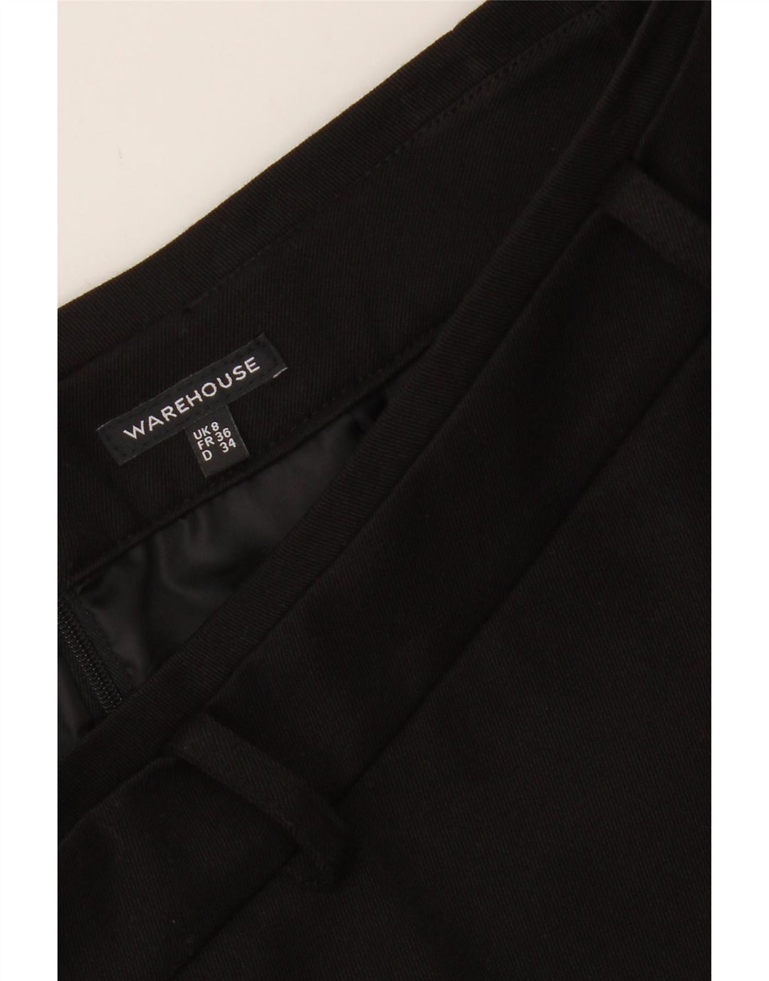 WAREHOUSE Womens Pencil Skirt UK 8 Small W28  Black Polyester Vintage Warehouse and Second-Hand Warehouse from Messina Hembry 