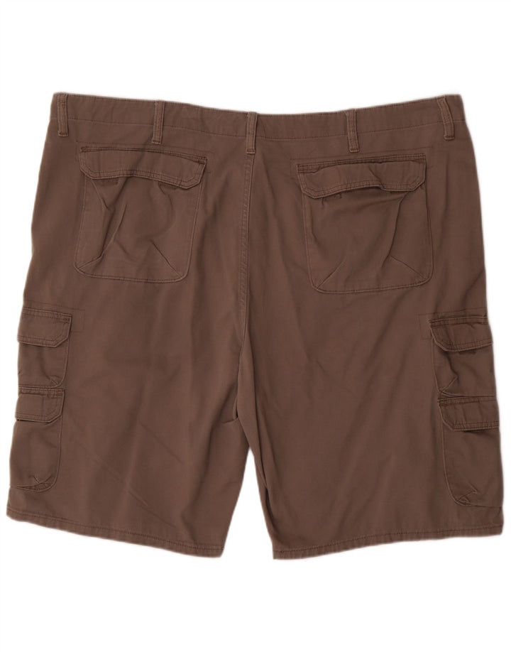 Wrangler muške kargo kratke hlače W46 3XL smeđi pamuk