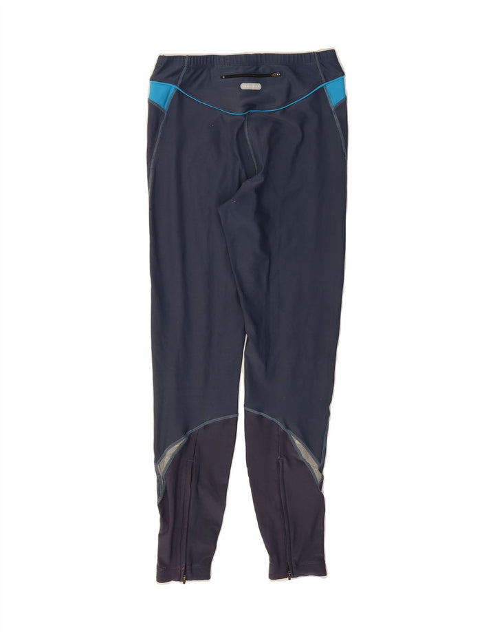 NIKE Womens Dri Fit Leggings UK 8/10 Small  Navy Blue Polyester Vintage Nike and Second-Hand Nike from Messina Hembry 