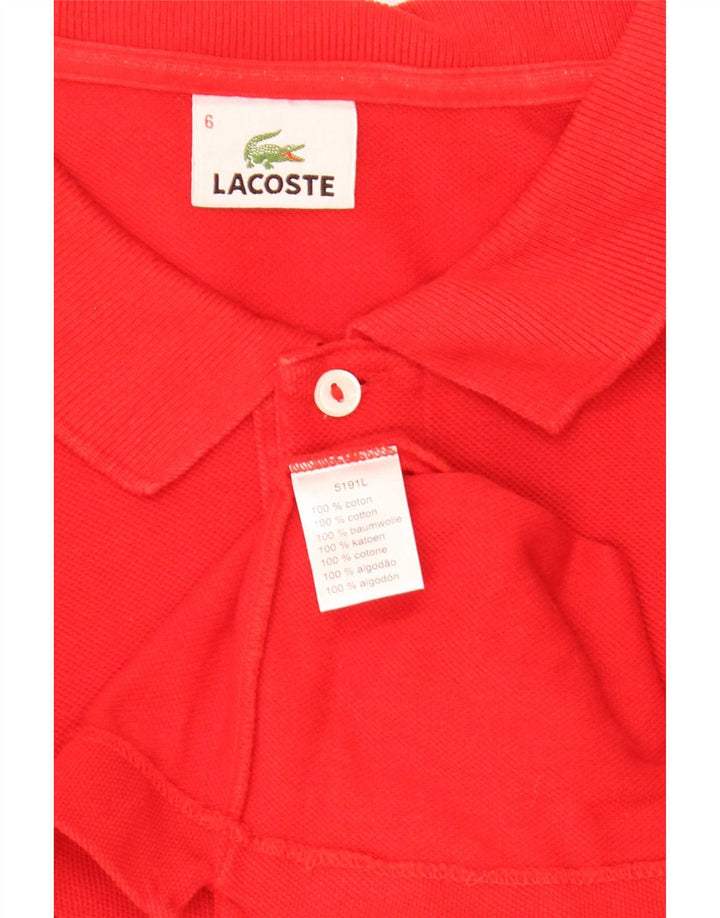 Lacoste muška polo majica veličina 6 XL crveni pamuk