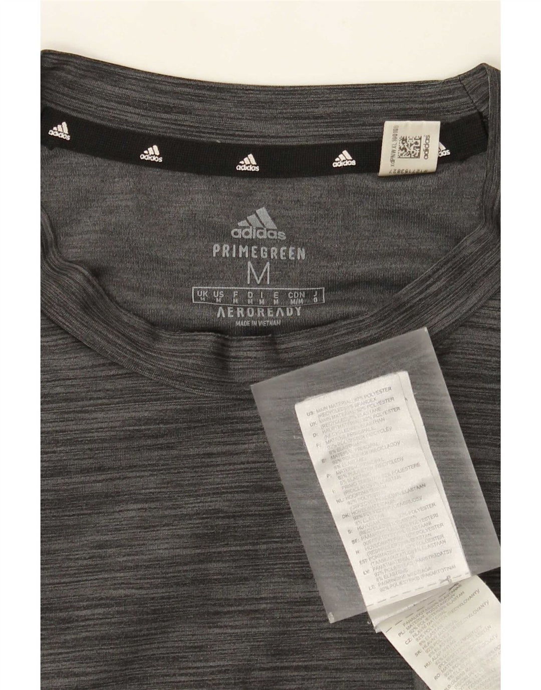 Adidas muška Aeroready majica kratkih rukava srednje sivi flekasti poliester