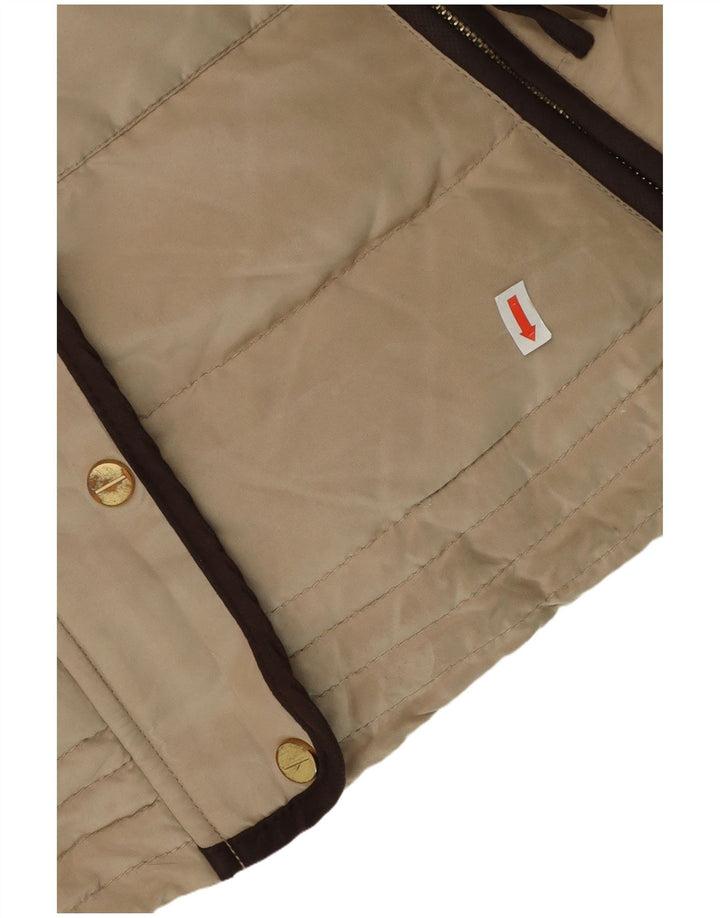 Zara ženska podstavljena jakna UK 18 XL bež poliester