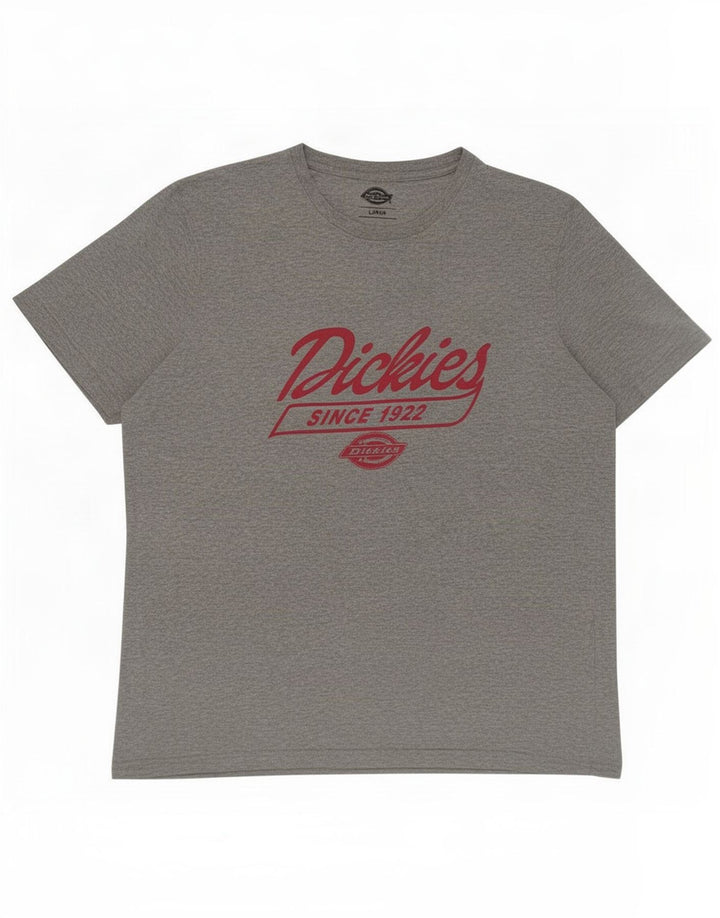 Velika siva pamučna majica s kratkim rukavima Dickies