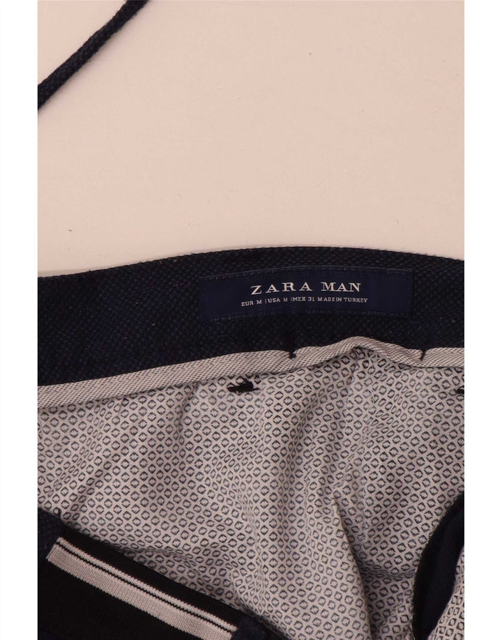Zara muške chino kratke hlače srednje veličine W31 tamnoplavi poliester