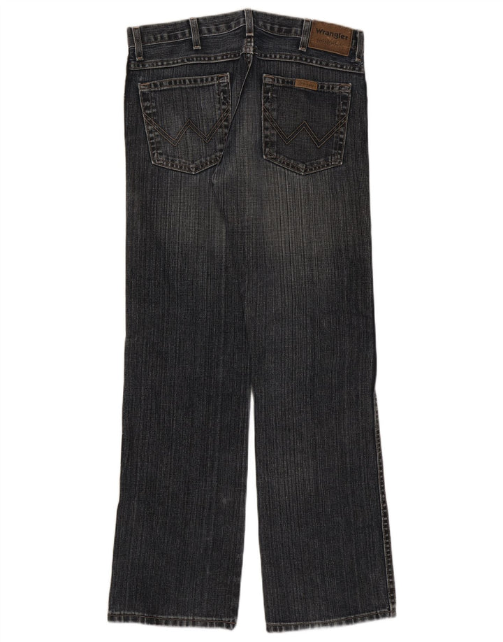 Muške traperice Wrangler Bootcut W31 L32 tamnoplavi pamuk