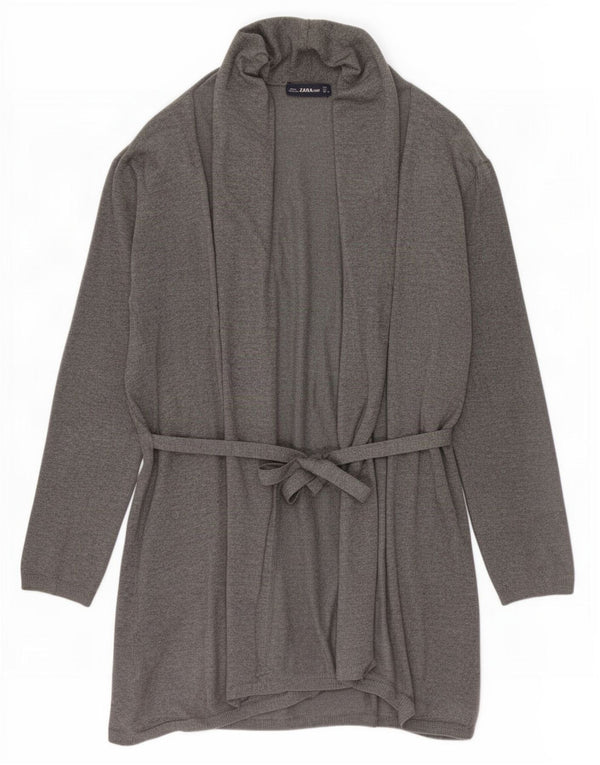 Zara ženski dugi kardigan pulover UK 16 Large Grey