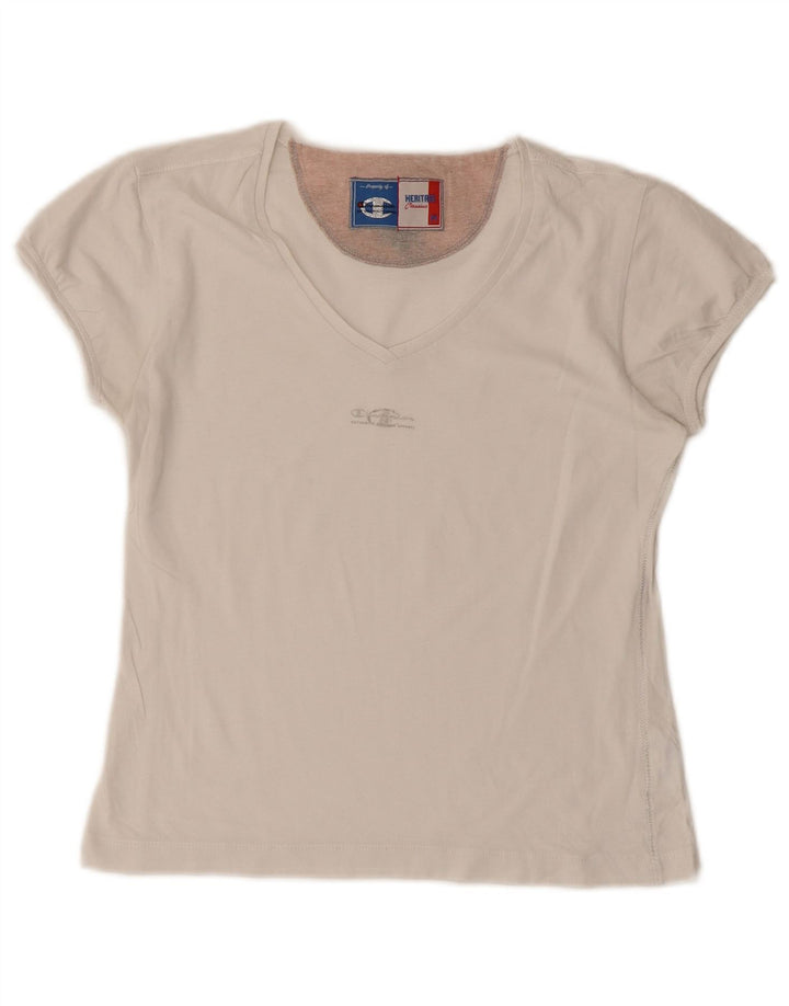 Champion Ženska Heritage Classics Crop T-Shirt majica UK 12 Srednje bijela