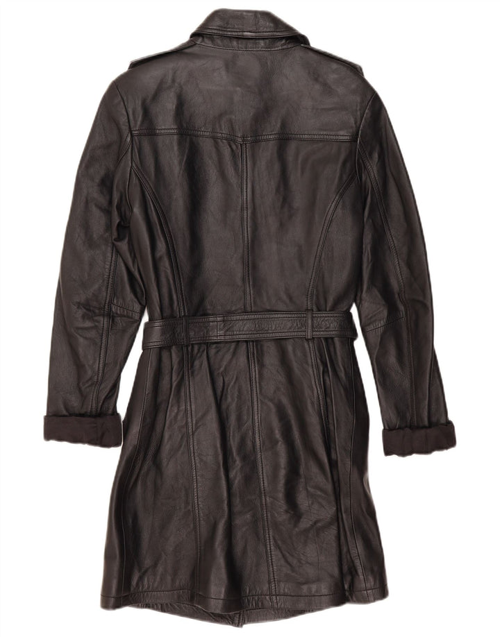 Street One ženski kožni kaput UK 12 Srednja crna koža