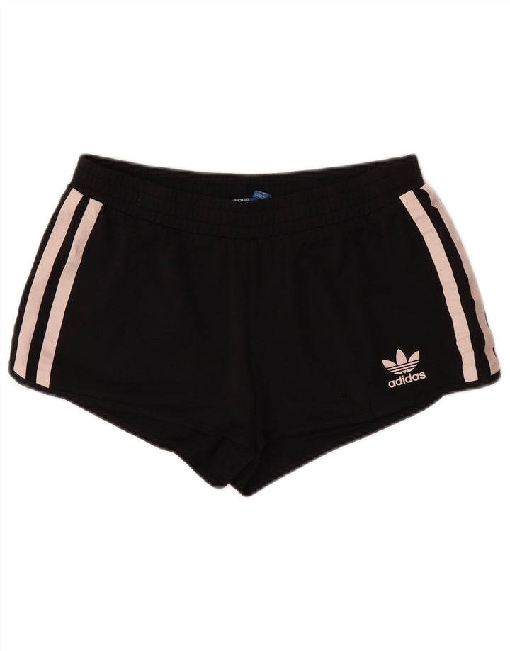 Adidas ženske sportske kratke hlače UK 14 L, srednji crni poliester