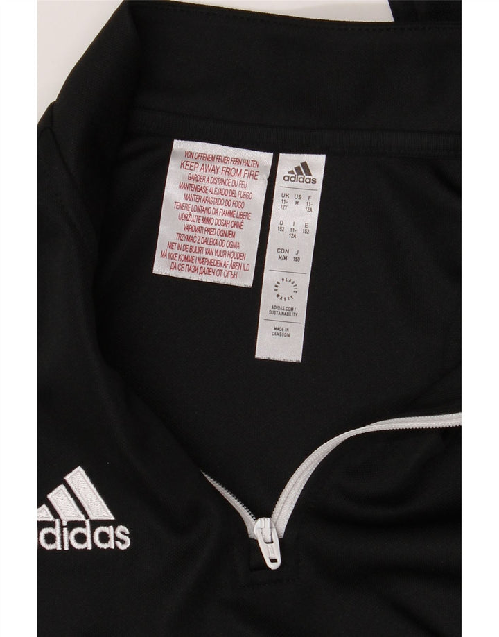 Adidas Top trenirka za dječake Aeroready Zip Neck Pullover Top 11-12 Years Black