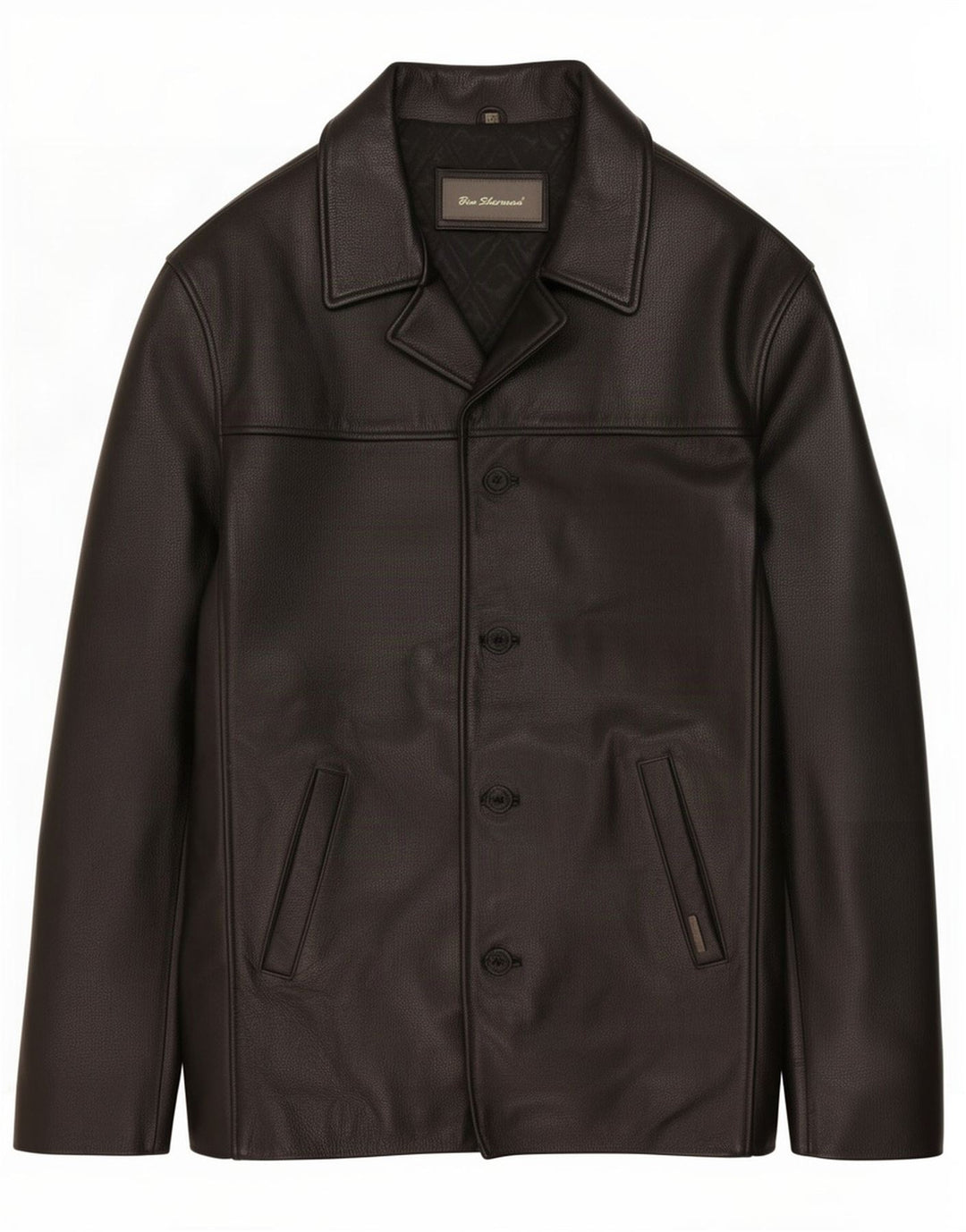 Ben Sherman muška kožna jakna UK 40 velika crna