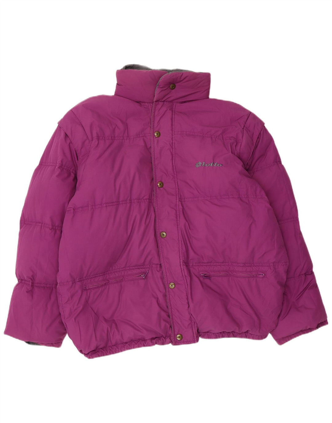 Lotto muška reverzibilna podstavljena jakna UK 38 srednje sivi poliester