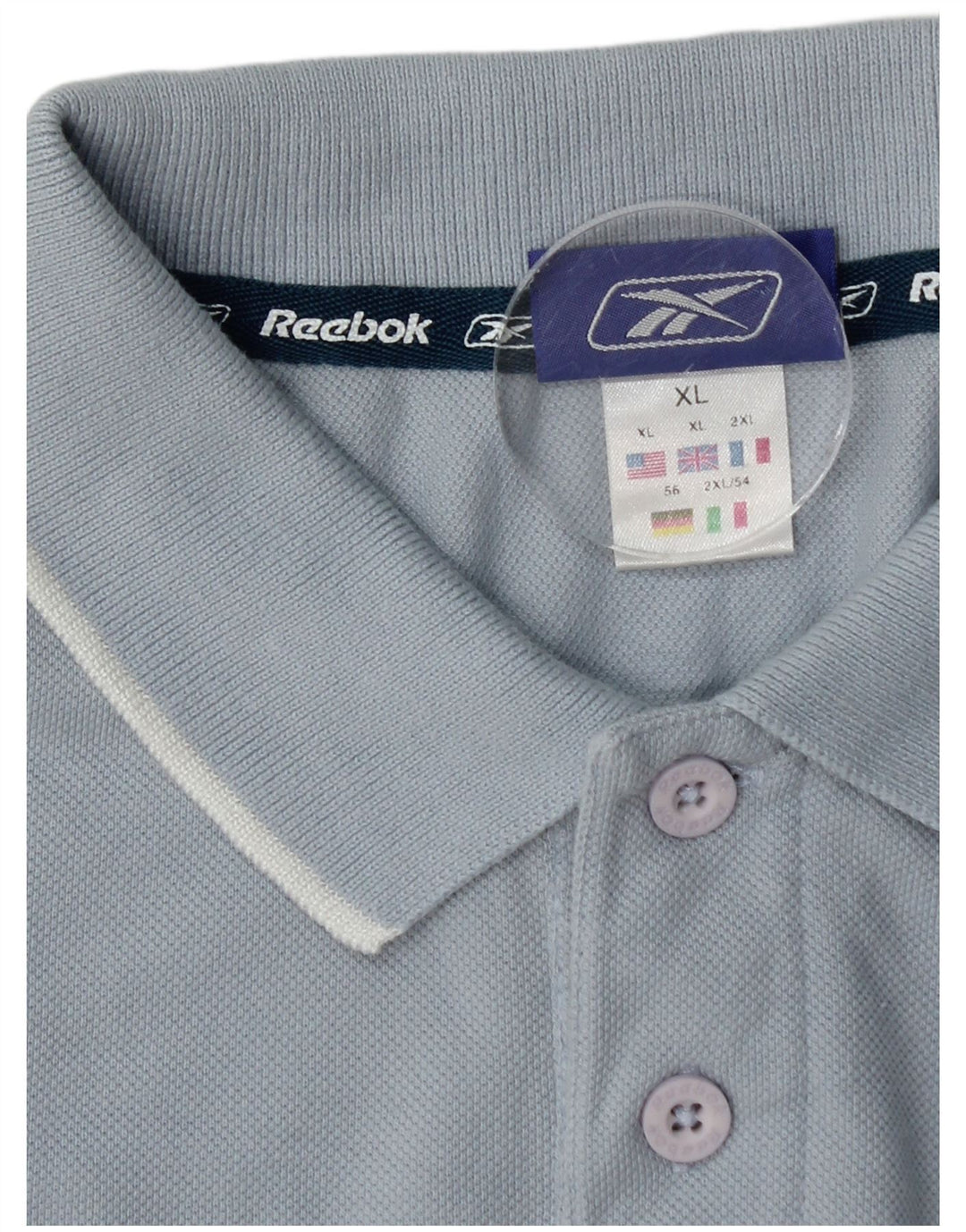 REEBOK muška polo majica XL plavi pamuk