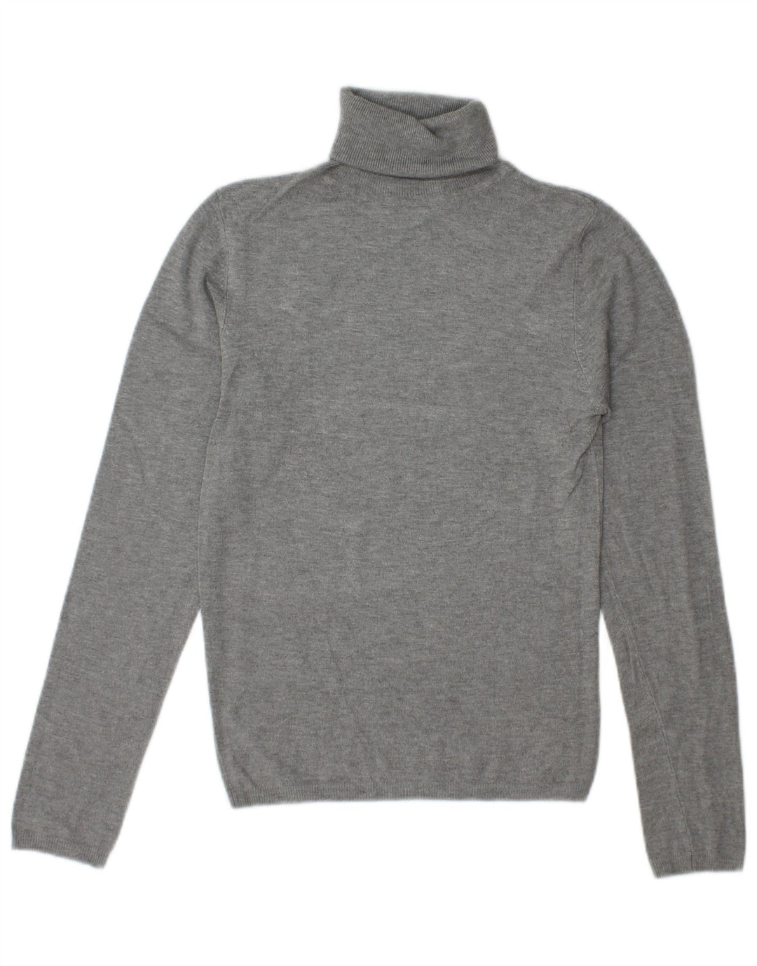Zara ženski pulover s rol izrezom UK 10 Small Gray Rayon