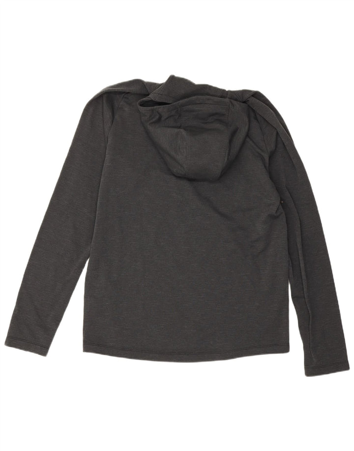 Nike Dri Fit majica s kapuljačom Srednji crni poliester