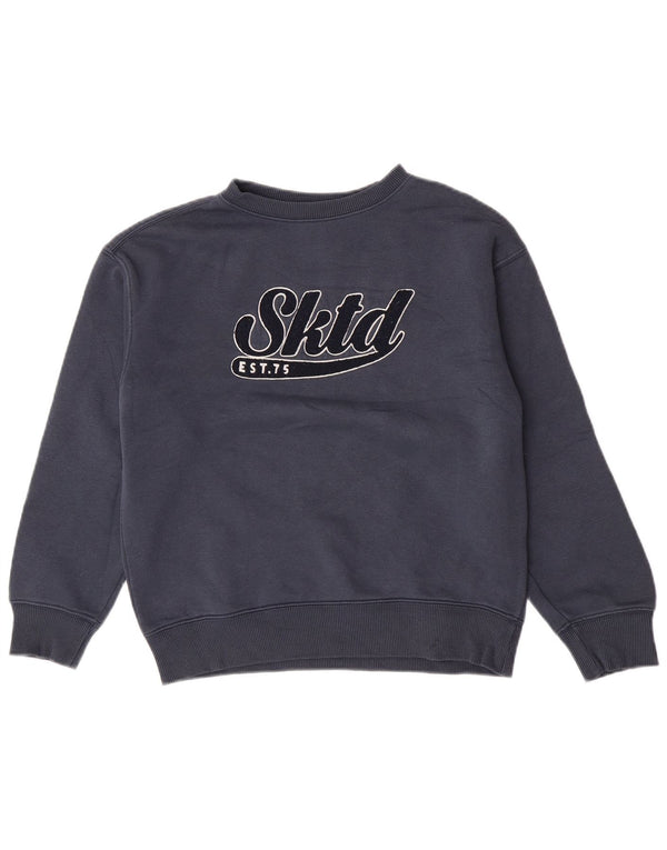 Zara Boys Graphic Sweatshirt Džemper 11-12 godina tamnoplavi pamuk