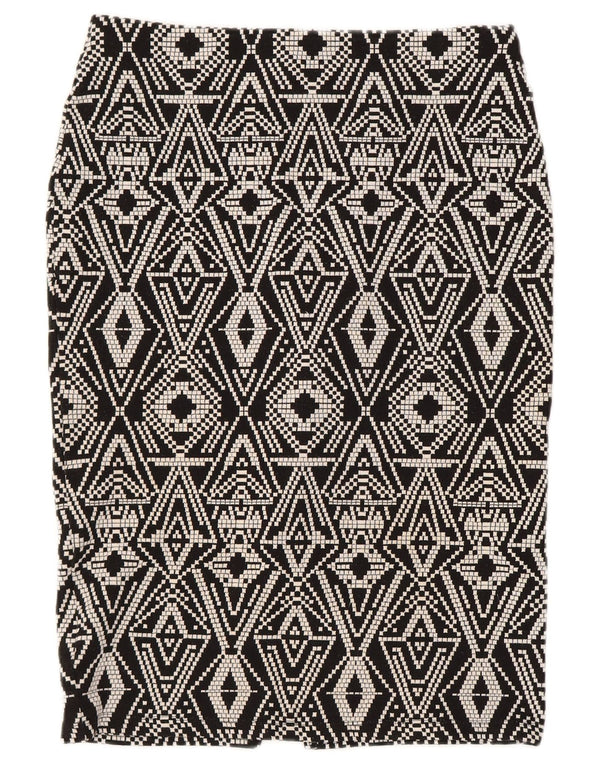 Marks & Spencer ženska pencil suknja UK 12 srednje W30 crna geometrijska