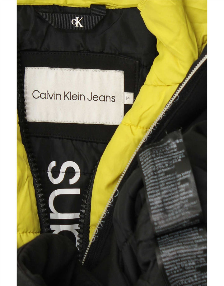 Calvin Klein Jeans Dječja kapuljača jakna s punjenjem 13-14 godina Crna Poliester