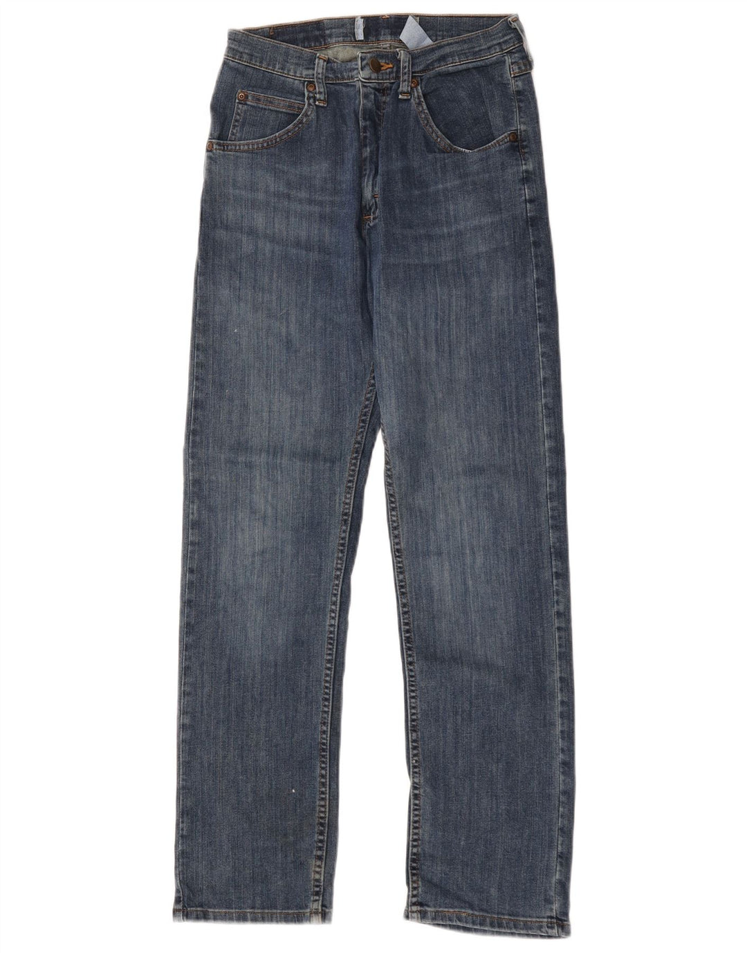 Wrangler muške ravne traperice W28 L30 plavi pamuk