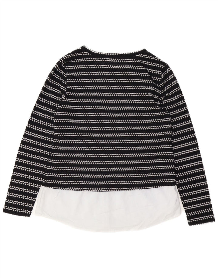 CALVIN KLEIN Ženska majica dugih rukava UK 12 srednje crne pruge