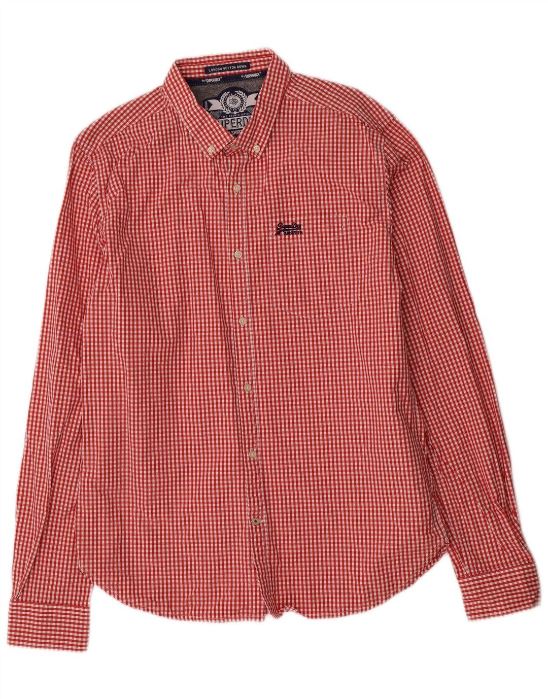 Superdry muška košulja XL Red Gingham pamuk