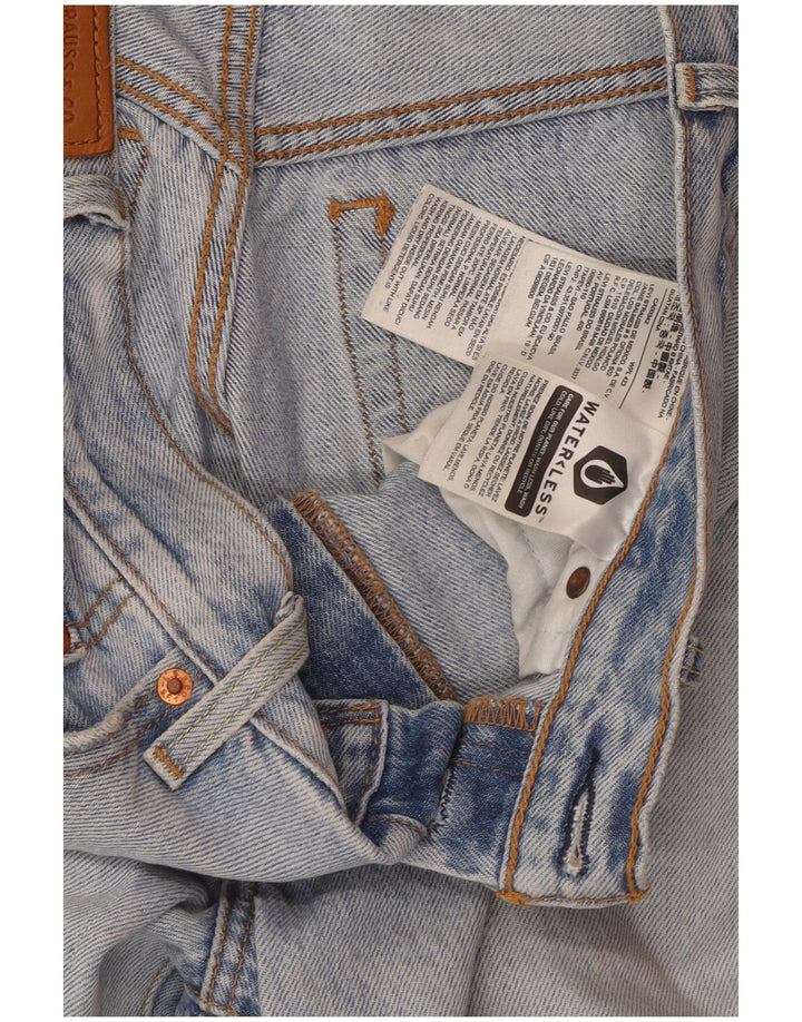 Levi's kratke traperice širokih nogavica W28 L23 plavi pamuk