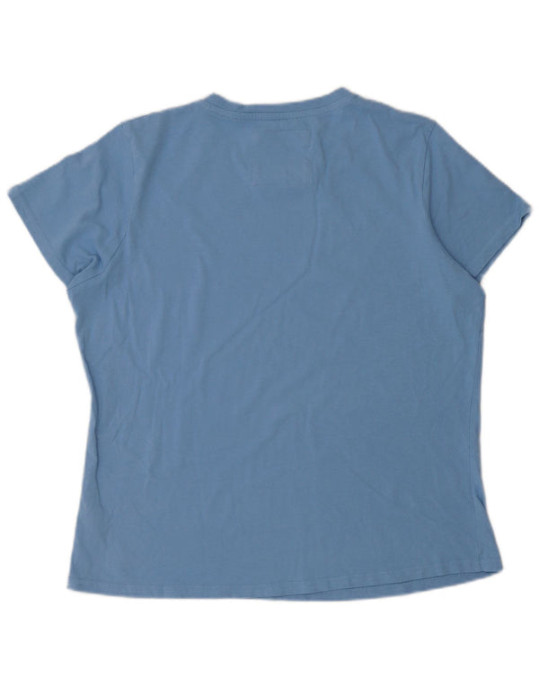 Crew Clothing Ženska grafička majica kratkih rukava UK 16 Large Blue Cotton