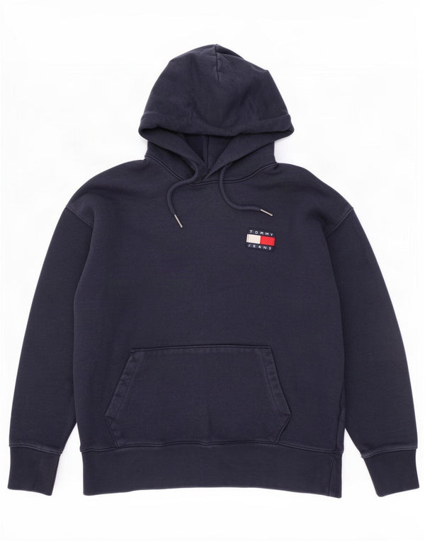 Tommy Hilfiger muški džemper s kapuljačom Veliki tamnoplavi pamuk