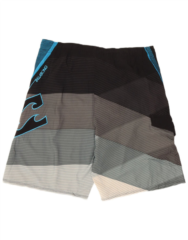 Billabong muške kratke hlače za kupanje s grafičkim motivima, srednji crni geometrijski poliester