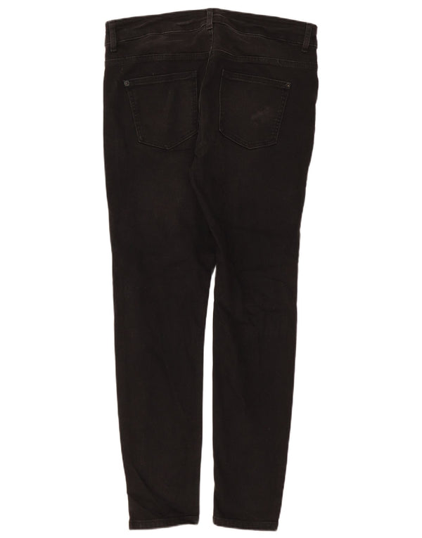 Marks & Spencer ženske uske traperice UK 14 Large W34 L29 crni pamuk