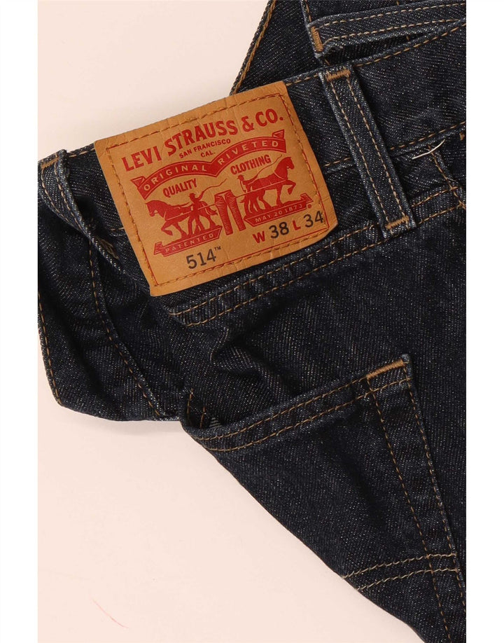 Levi's muške 514 ravne traperice W38 L34 tamnoplave