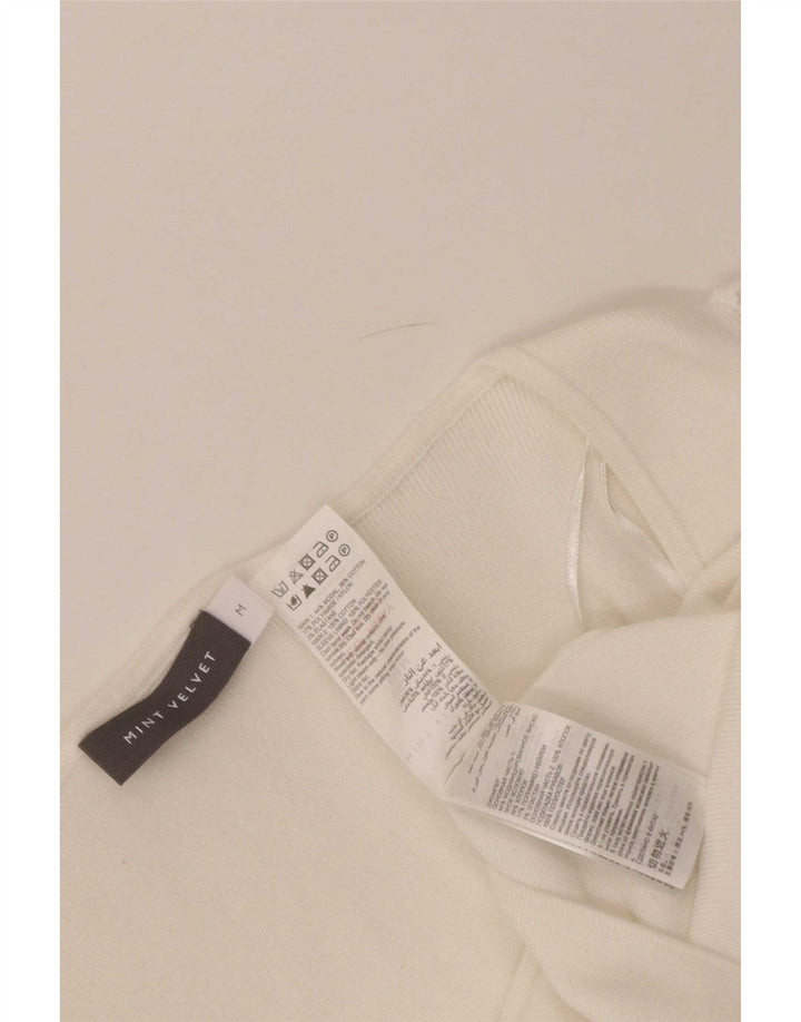 MINT VELVET Ženski gornji dio bluze UK 12 Srednje bijeli modal