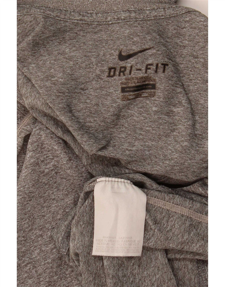 Nike Dri Fit majica kratkih rukava 2XL sivi flekasti poliester