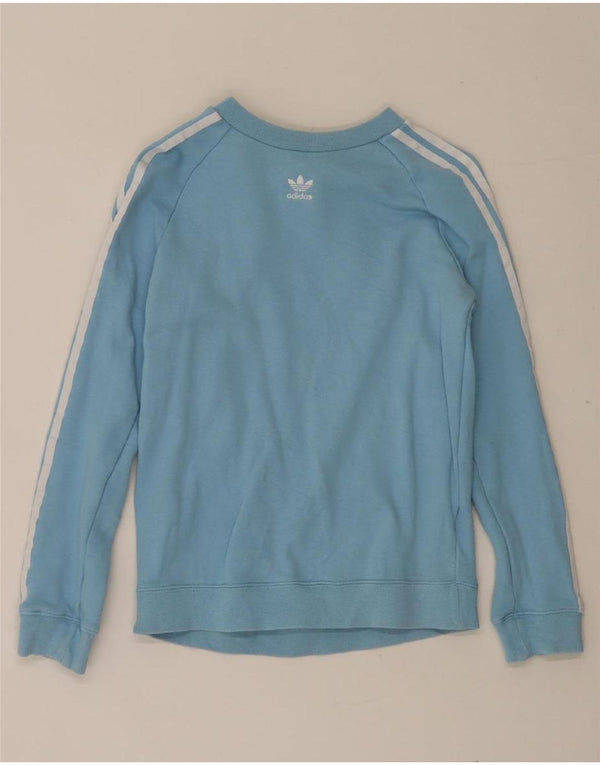 Adidas Ženska majica s kratkim rukavima UK 8 Small Blue Cotton Sports