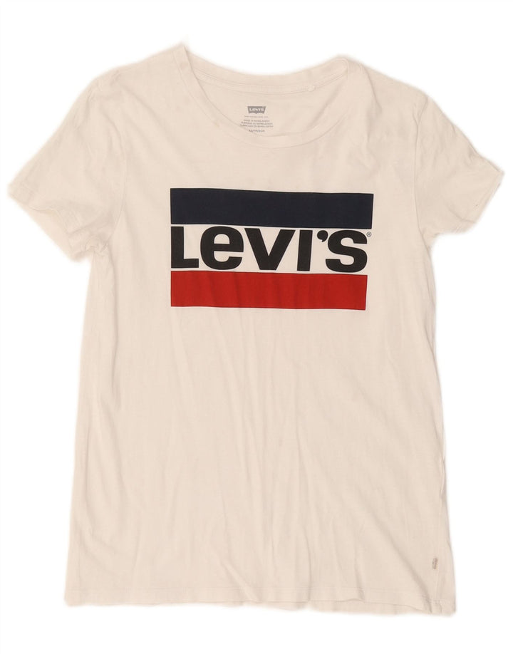 LEVI'S Ženska majica kratkih rukava s grafičkim motivima UK 6 XS Bijela