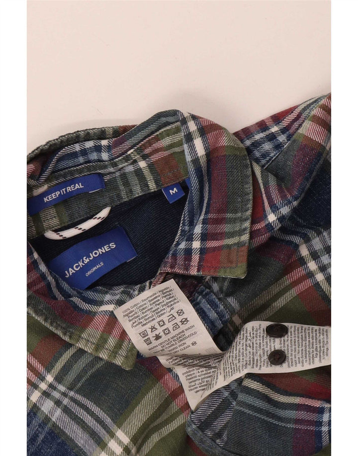 Jack & Jones muška flanelska košulja srednje zelene karirane boje
