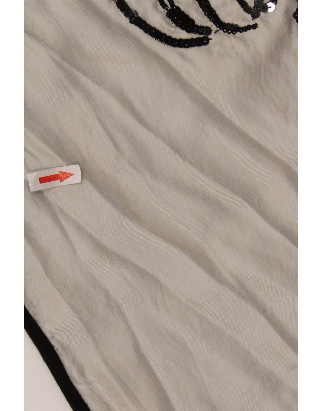 ICEBERG gornji dio ženske grafičke bluze UK 8 Small Off White Colourblock