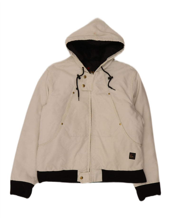Richlu muška bomber jakna s kapuljačom UK 40 Large Off White Pamuk