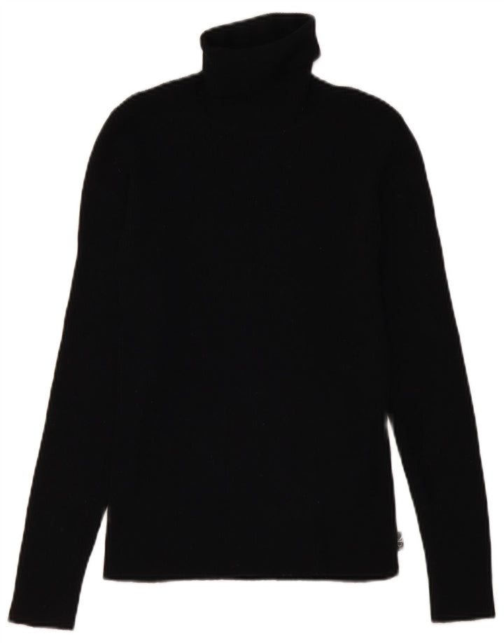 CALVIN KLEIN JEANS Ženski pulover s rol izrezom UK 12 Srednje crna