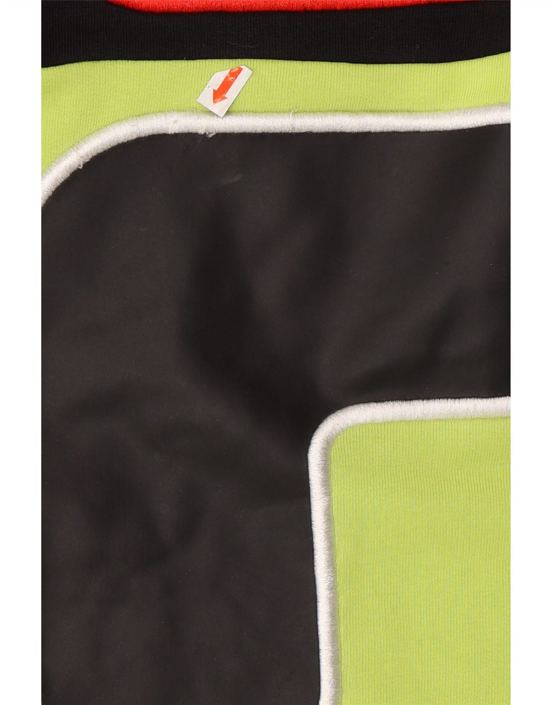 FILA Mens Graphic Sweatshirt Jumper Small Black Colourblock Cotton
