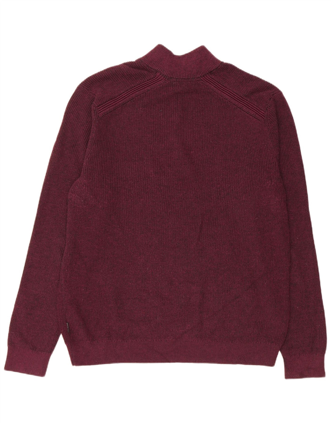 Muški džemper s izrezom i patentnim zatvaračem Ted Baker veličina 6 2XL bordo poliester