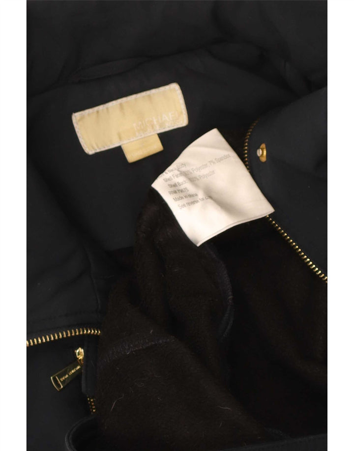 Michael Kors ženski trenč kaput s kapuljačom UK 14 Medium tamnoplavi poliester
