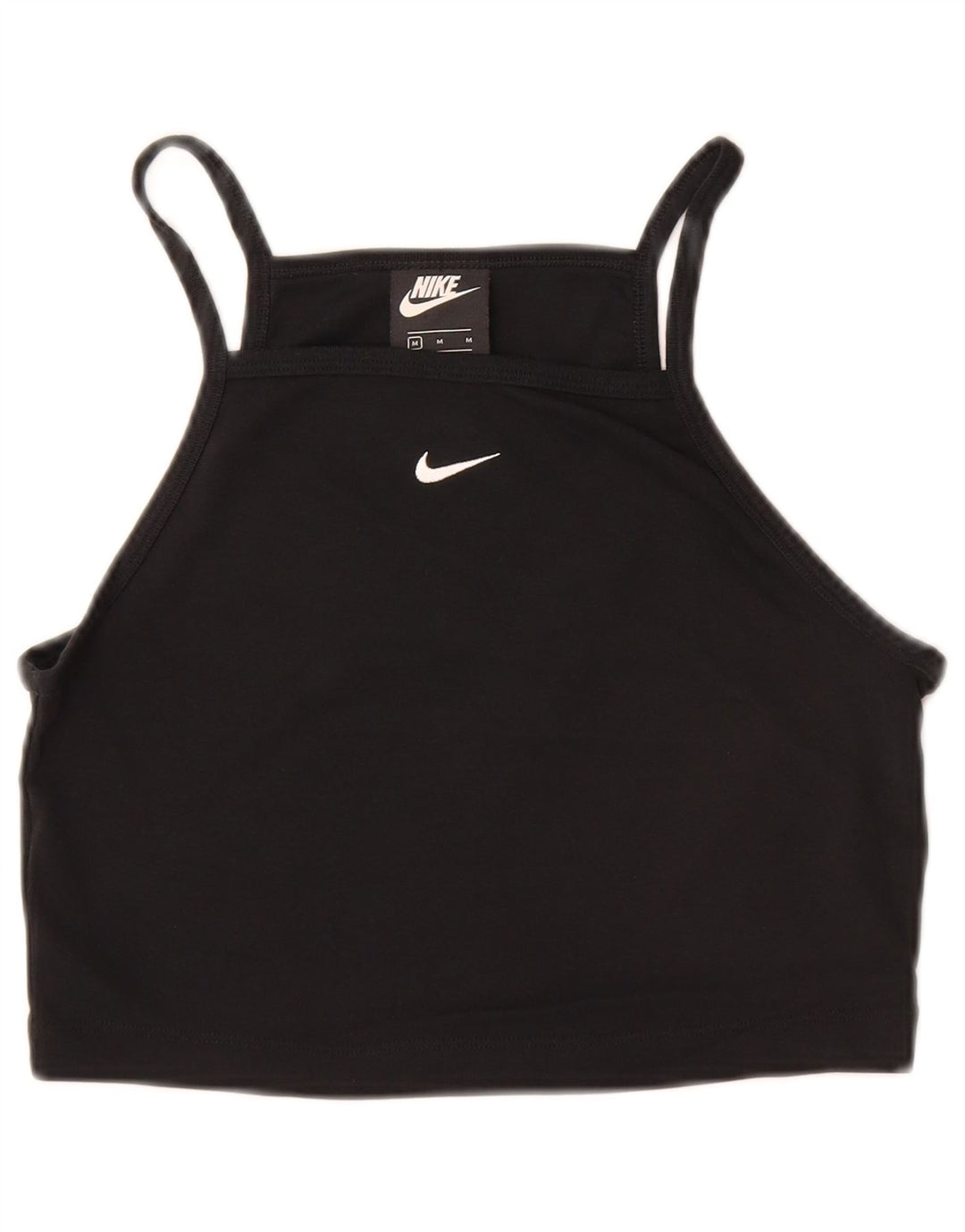 NIKE Girls Crop Cami Top 10-11 Years Medium Crni Pamuk