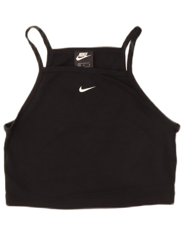 NIKE Girls Crop Cami Top 10-11 Years Medium Crni Pamuk