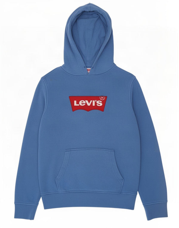 Levi's Mens Graphic Hoodie Jumper Small Blue