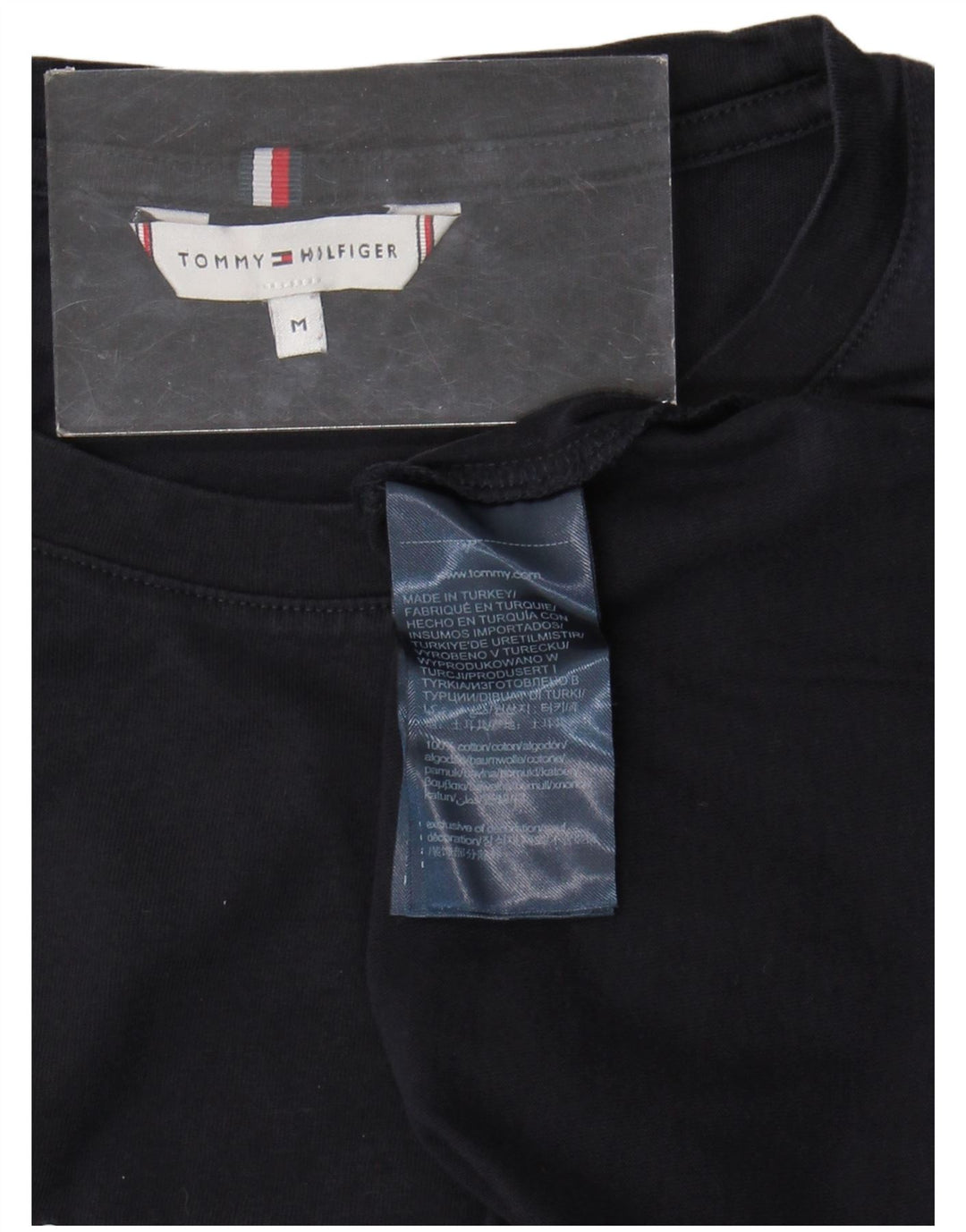 TOMMY HILFIGER Ženska majica kratkih rukava s grafičkim motivima UK 12 srednje tamnoplavi pamuk