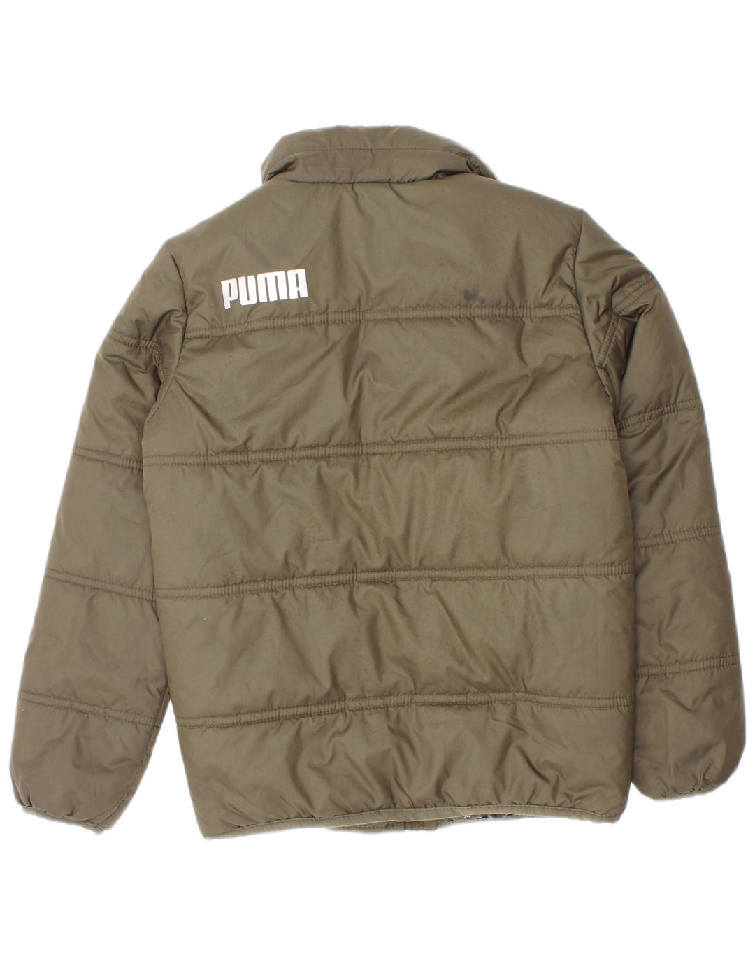 Puma Boys Graphic Podstavljena jakna 5-6 godina kaki poliester