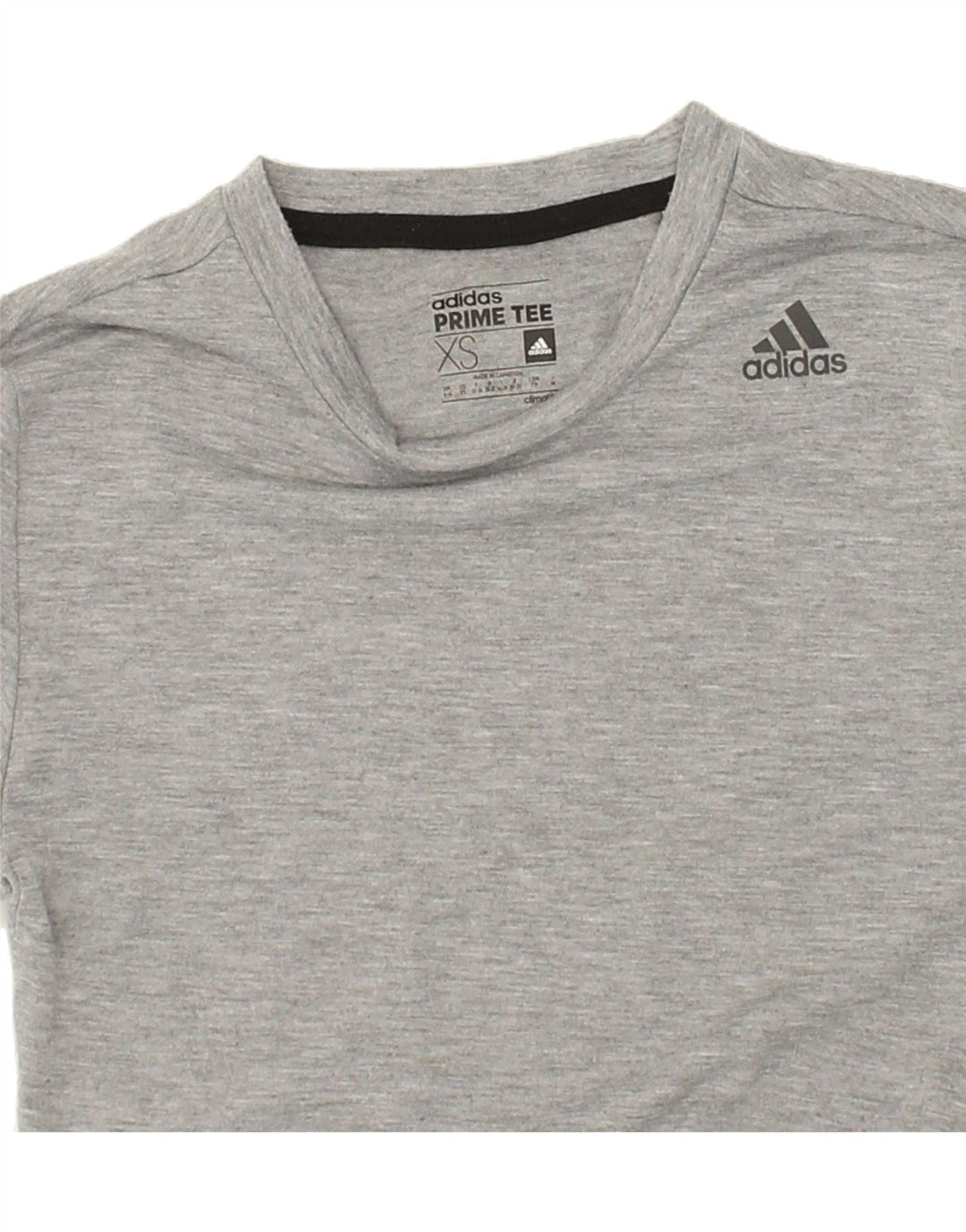 ADIDAS Womens Climalite T-Shirt Top UK 4 XS Grey Polyester Vintage Adidas and Second-Hand Adidas from Messina Hembry 